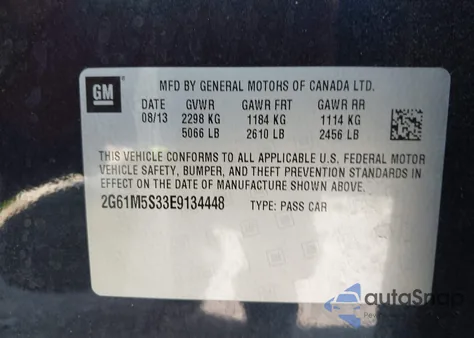 2014 Cadillac Xts Luxury z USA, uszkodzony, nr VIN 2G61M5S33E9134448